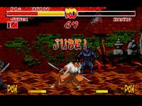 une photo d'Ã©cran de Samurai Shodown sur Sega Megadrive